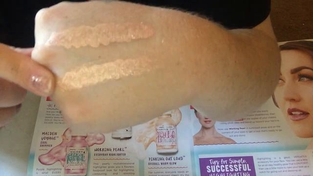 Perfectly Posh Highlighters vs Mac Swatches