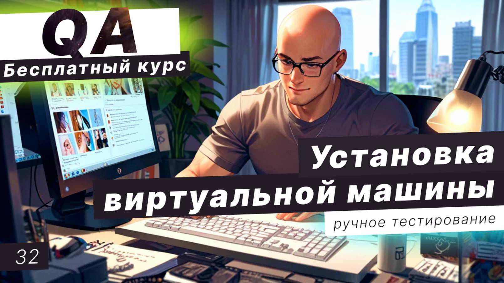 Урок 32. Подготовка к экзамену QA. Установка виртуальной машины. Обзор Linux