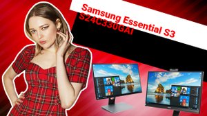 НИКС Компьютерный Супермаркет: видео про ЖК монитор 23.8" Samsung Essential S3 S24C330GAI