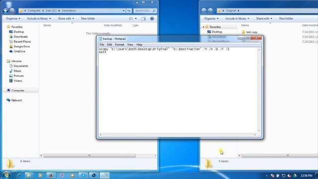 Automatic copy any file in folder to folder in window 7 смотреть онлайн