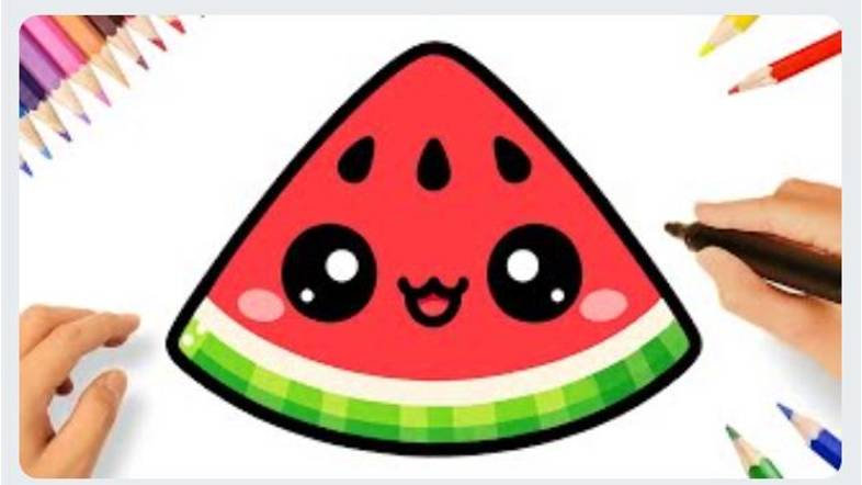 КАК ЛЕГКО НАРИСОВАТЬ МИЛЫЙ КАВАИЙНЫЙ АРБУЗ смотреть онлайн