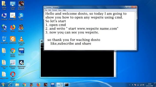 How to open any website using cmd?? смотреть онлайн