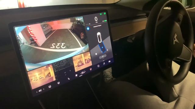 Tesla FSD - Model 3 auto parking FAIL смотреть онлайн