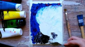 Как нарисовать птицу ОРЕЛ красками | Урок рисования птицы | Простое рисование акрилом | Мастер-класс