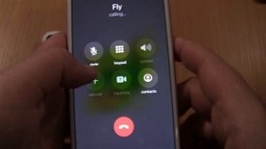 Incoming call & Outgoing call at the Same Time  Fly Ezzy 5 White+Iphone 7 plus