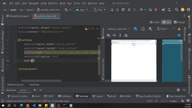 Android Studio Tutorial: How to Use EllipSize in TextView #android #androidstudio