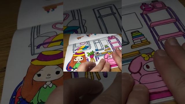 ✨WOW✨Toca Boca #shortvideo #markers #art #tutorialvideo #tocaboca #paperhouse #artideas #sketchbook