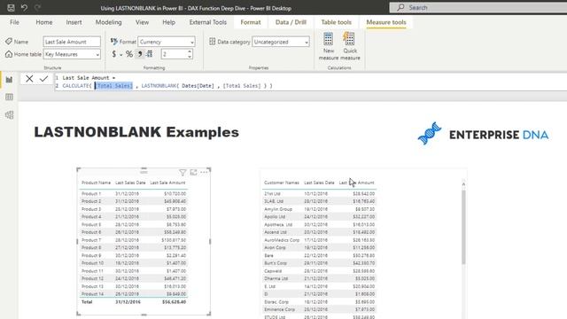 Using LASTNONBLANK For Dynamic Sales Insights In Power BI - DAX Function Deep Dive [2022 Update]