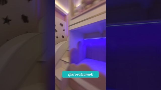 Дизайнерская детская для девочки #детскаямебель