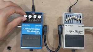 Compressor Boss Cs-3+Equalizer Boss Ge-7/som clean.
