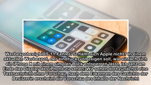 Gespür fürs Detail verloren? Apple bewirbt Design-Fehler in iPhone-X-Werbespot (Update) смотреть онлайн