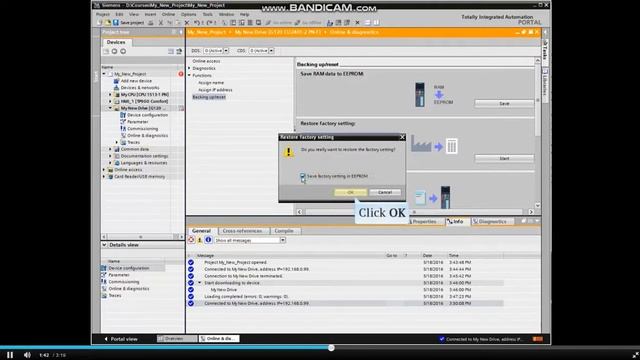 How To Reset a Drive to Factory Settings & Reload Parameter Set In TIA Portal # Drive - 7 Of 8