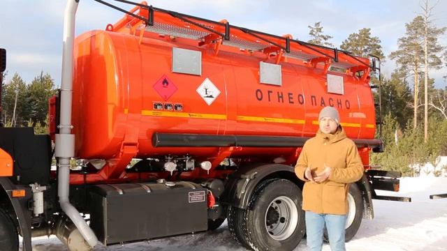 Топливозаправщик АТЗ-15 КАМАЗ-65115 новая модель