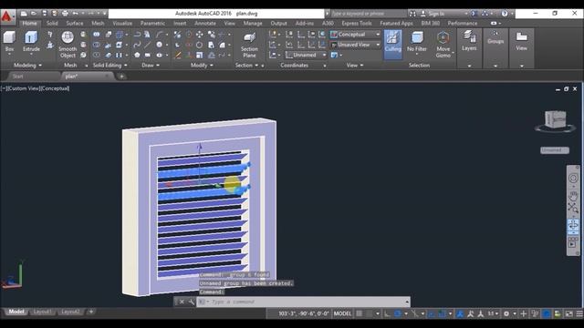 AutoCAD House Design (3D)- Part 5- 3D Window Design (Part 1: swinging louvre) (2021) смотреть онлайн