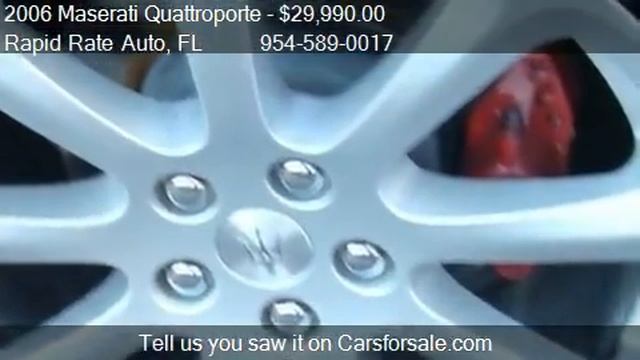2006 Maserati Quattroporte for sale in Deerfield Beach, FL смотреть онлайн