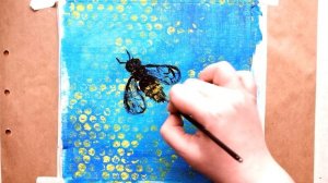 Как необычно нарисовать ПЧЁЛ | Урок рисования подручными материалами | Мастер-класс