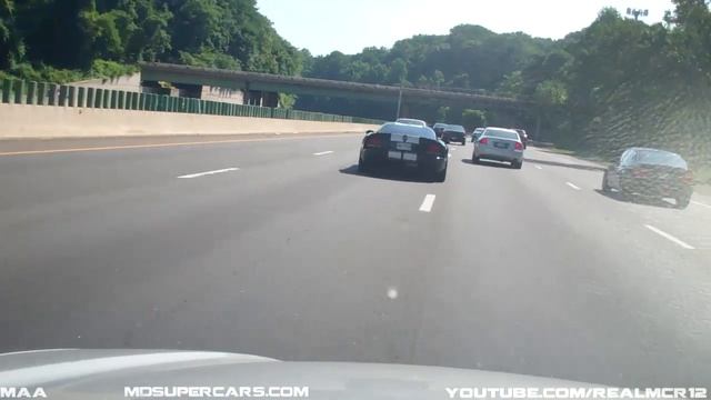 Twin-Turbo Dodge Viper SRT/10 with 800+ HP on the highway смотреть онлайн