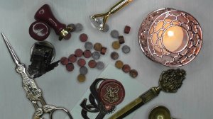 АСМР Подарочный набор сургучной печати Гарри Поттер. Распаковка, обзор.