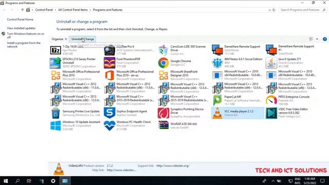 How to Uninstall Programs in Windows 10 | Uninstall Apps on Windows 10 | 2022 |