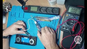 Ремонт блютуз колонки Manovo X6. Замена микросхем УНЧ