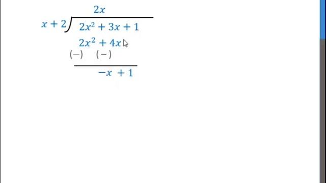 Divide 2x2 + 3x + 1 by x + 2 - Chapter 2 - Examples - Teachoo смотреть онлайн