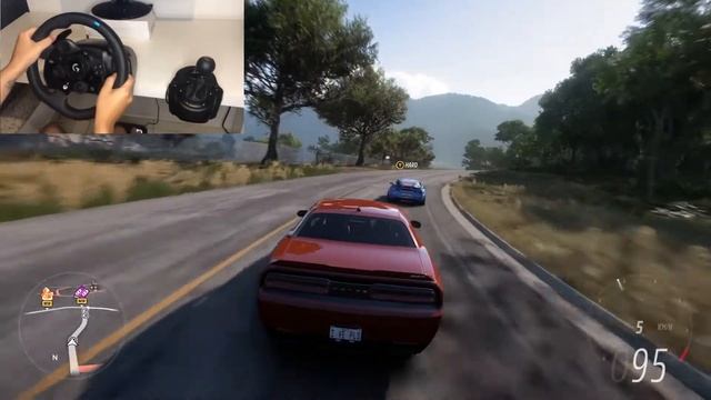 Forza Horizon 5 - Dodge Challenger SRT Demon 2018 | Logitech G923 Steering Wheel Gameplay смотреть онлайн