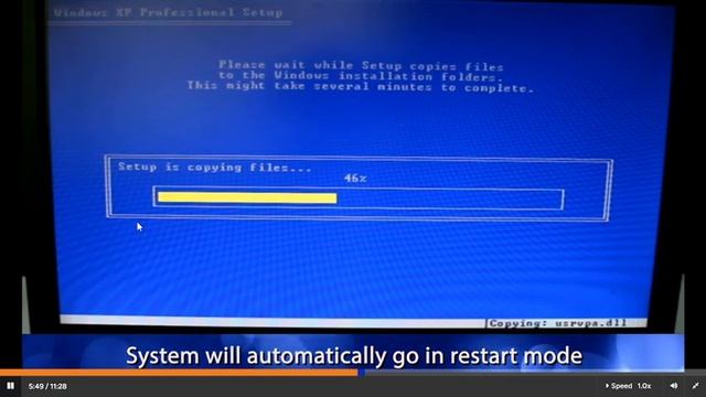 Operating system Installation WINDOWS XP смотреть онлайн