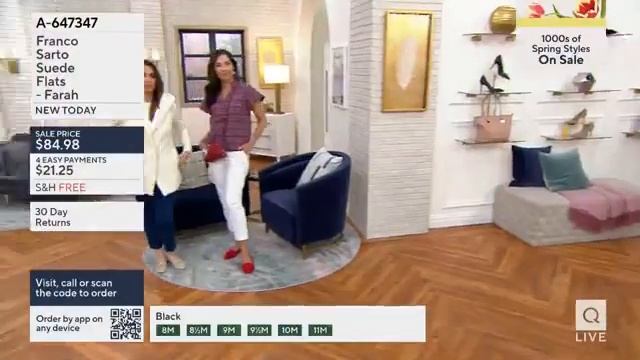 Franco Sarto FARAH Flat Loafers on QVC Spring Style Guide with Rosina  Rachel  Jeannette Josue