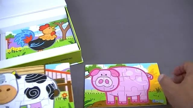 DaryToys - Дървен пъзел "Ферма" смотреть онлайн