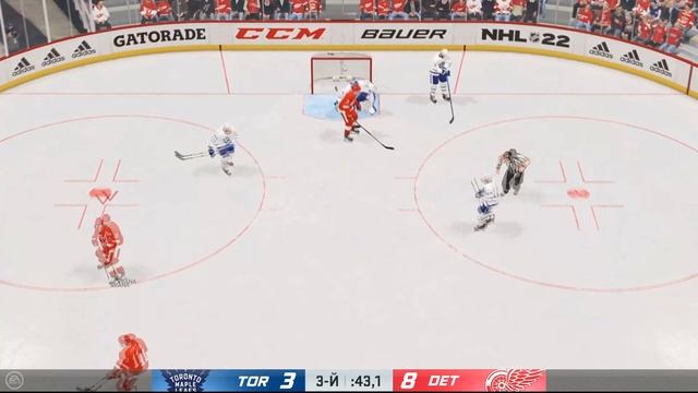 NHL 22 карьера за Детройт Ред Уингз №3 Много голов