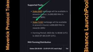 Claim MAV $500 Free Airdrop Tokens || BINANCE LaunchPool || Meverick Protocol || Mr World | MAV Coi