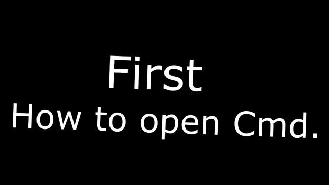 Learn DOS basics | how to open cmd