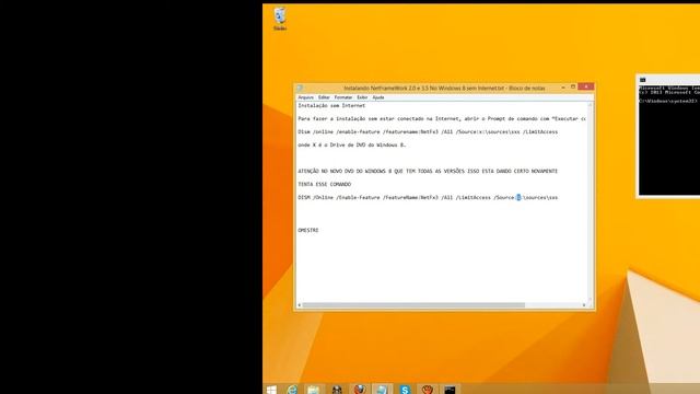 Instalando NetFrameWork 3.5 no Windows 8.1 OFFILINE смотреть онлайн