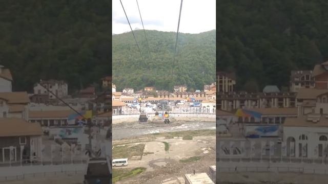 Подъём на канатке - Красная поляна, Сочи, май 2015