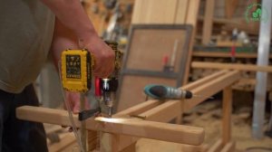 Изготовление деревянного стола из массива лиственницы ч. 5