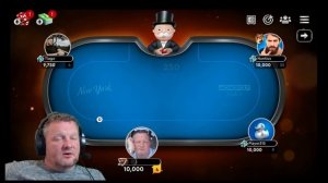 MONOPOLY POKER / Mit fetten FLUSH gegen noch fetteren FLUSH verloren! all in ! deutsch