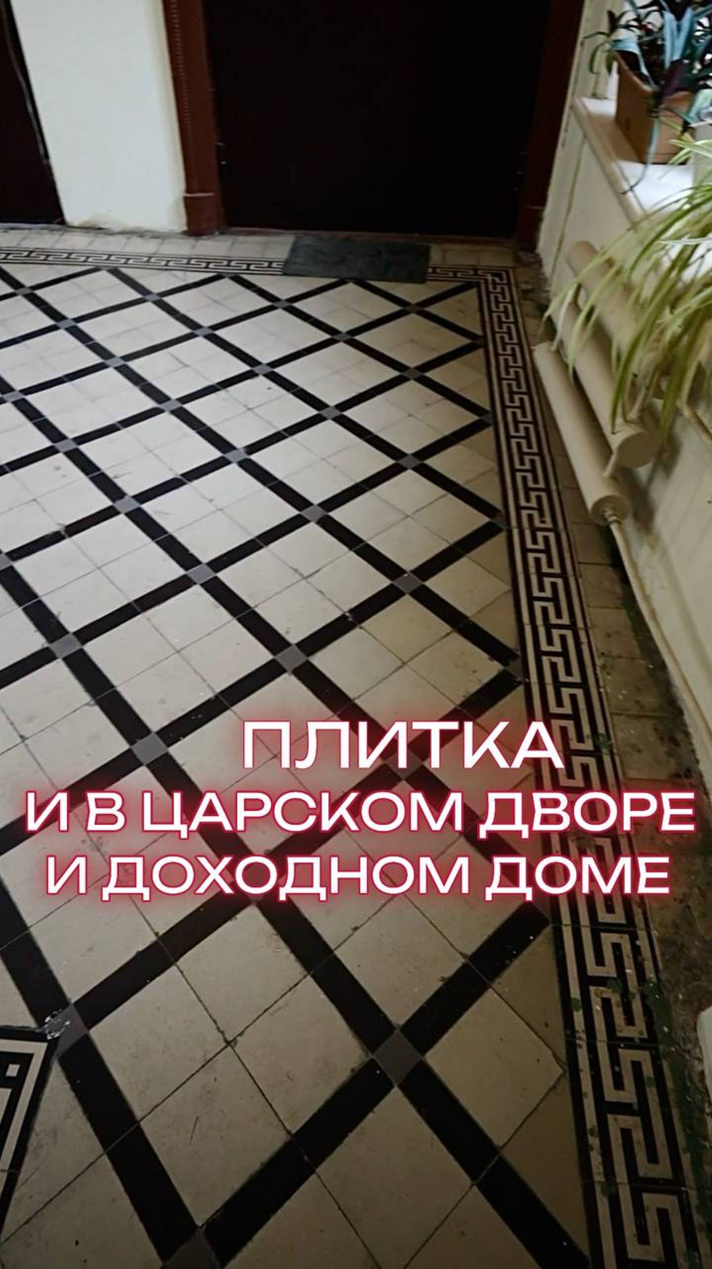 Метлахская плитка. И в Царском дворе и доходном доме #напольноепокрытие #коммуналка #доходныйдом