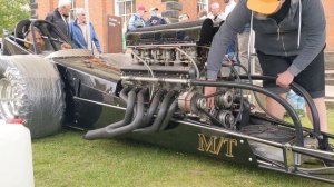 "Boston Straggler II" dragster makes some noise at Lincoln Castle car show -  29/05/2022