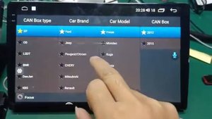 mekede navifly MS 9863 7862 how to setting canbus type for steering wheel control