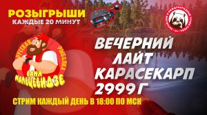 Ловим карасекарпа 2999гр на Медном в Русской Рыбалке 4.