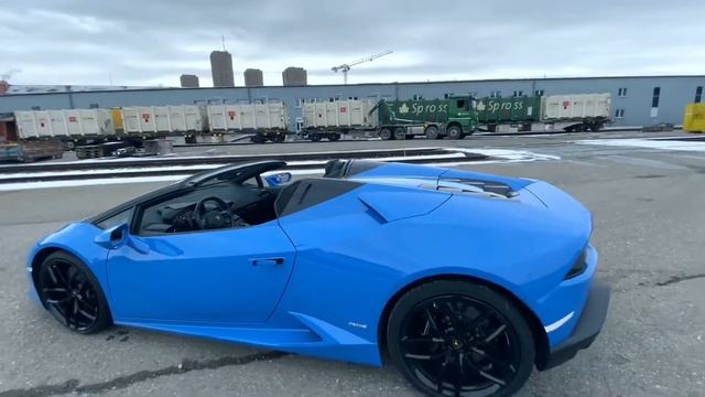 Babyblue Lamborghini Huracan Spyder | Walkaround  | SwissRichStreets