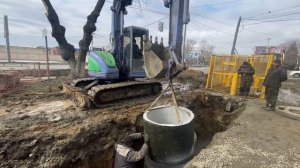 Монтаж газового колодца