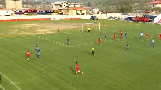 Mbella Emmanuel shows his dribbling skills (vs Kukesi) смотреть онлайн