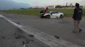 Lamborghini Murciélago LP640 crash