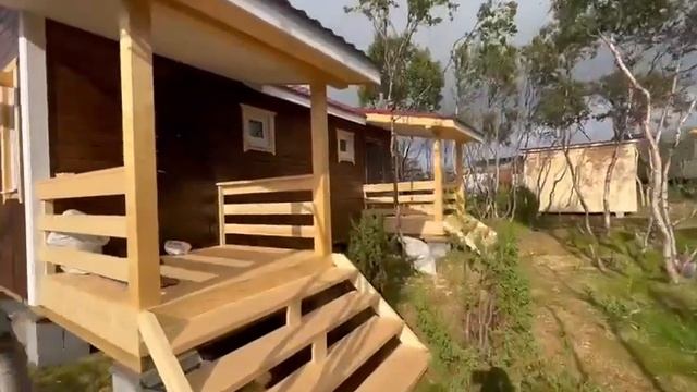 Построили 2 каркасных дома 6.0х8.0 м. (проект К63) и 2 бытовки в Мурманской области, с. Тулома. смотреть онлайн