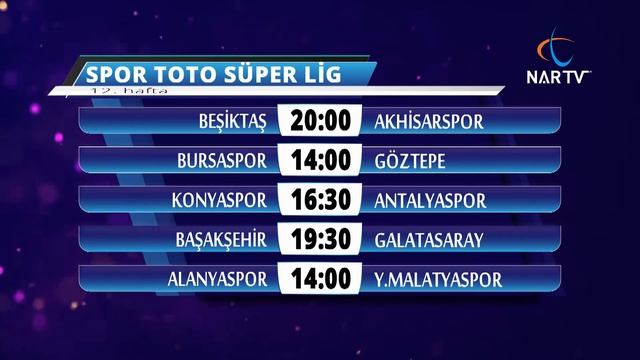 SÜPER LİG MAC TAKVİMİ смотреть онлайн