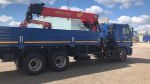 Бортовой КАМАЗ 65117-48 с КМУ PALFINGER INMAN ИТ 150