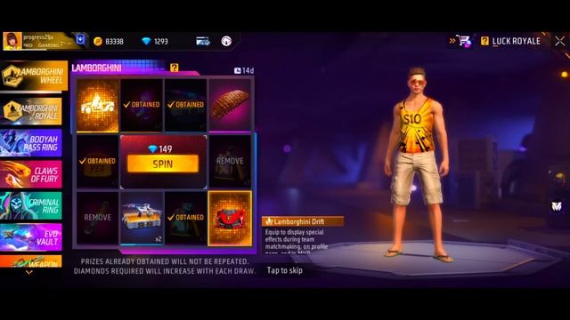 Lamborghini Wheel Event Free Fire 🤑 | New Lamborghini Arrival Animation 😨 смотреть онлайн