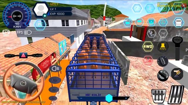 Truck Simulator Vietnam: New Truck Realistic Сar Drive - Best Android GamePlay #2 смотреть онлайн