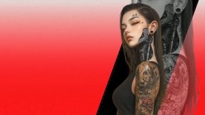 Татуированная Девушка-Киборг  - Tattooed Cyborg Beauty - Живые Обои